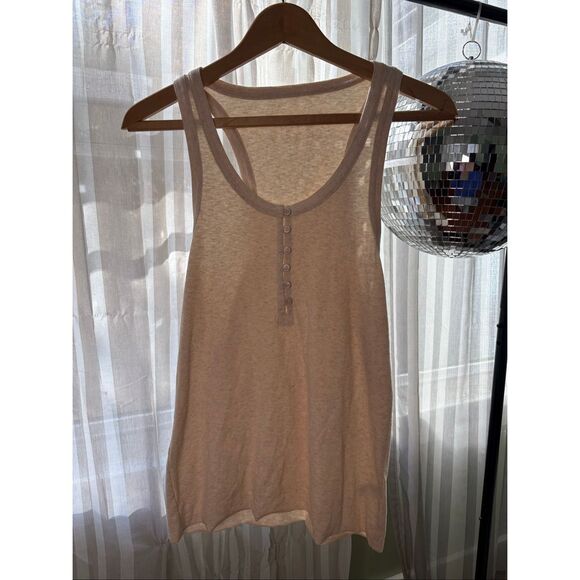 Aerie Tan Button Tank - Picture 1 of 4